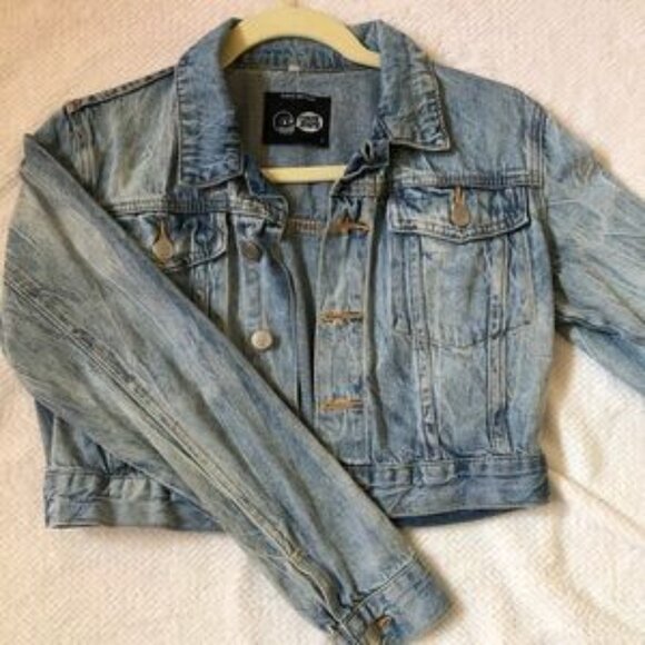 cheap monday cropped jean jacket - Picture 3 of 5